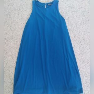 Blue Sleeveless flowy dress